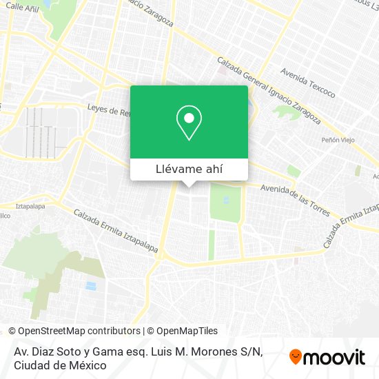 Mapa de Av. Diaz Soto y Gama esq. Luis M. Morones S / N