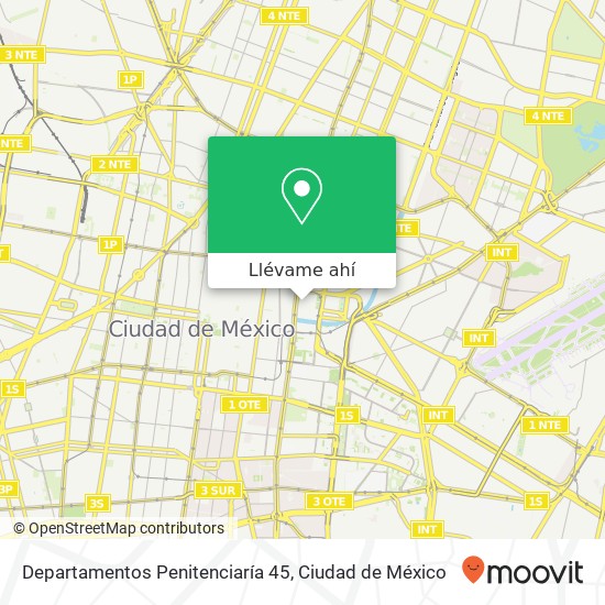 Mapa de Departamentos Penitenciaría 45