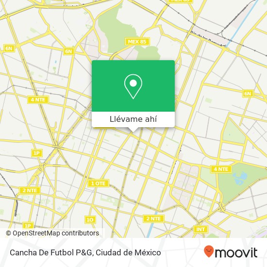 Mapa de Cancha De Futbol P&G