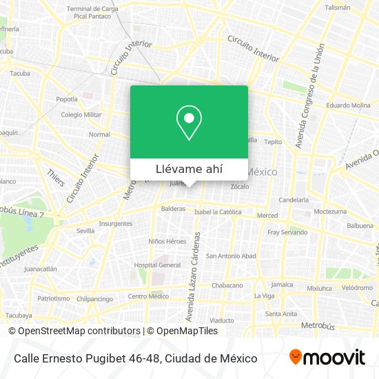Mapa de Calle Ernesto Pugibet 46-48