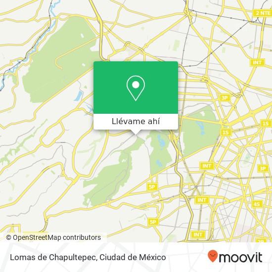 Mapa de Lomas de Chapultepec