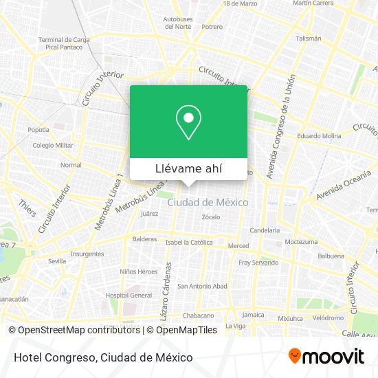 Mapa de Hotel Congreso