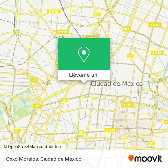 Mapa de Oxxo Morelos