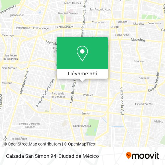 Mapa de Calzada San Simon 94