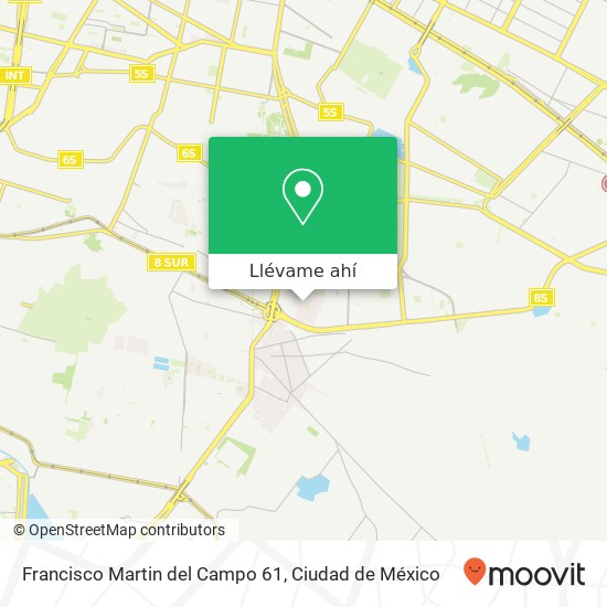 Mapa de Francisco Martin del Campo 61