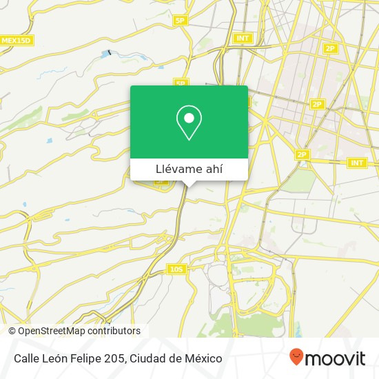 Mapa de Calle León Felipe 205