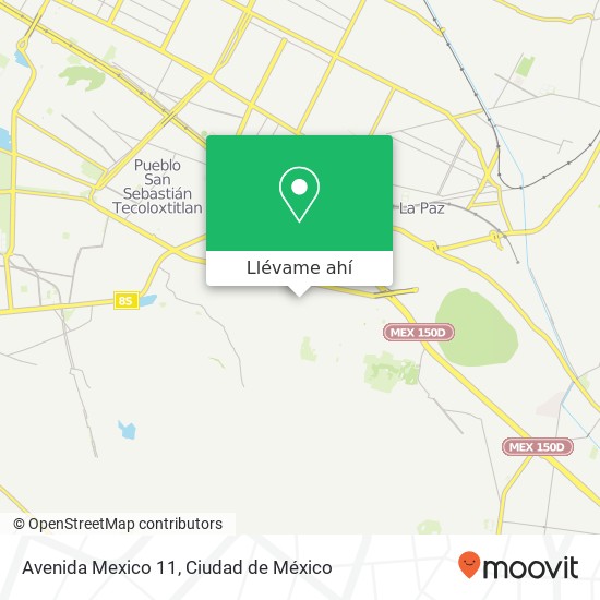Mapa de Avenida Mexico 11