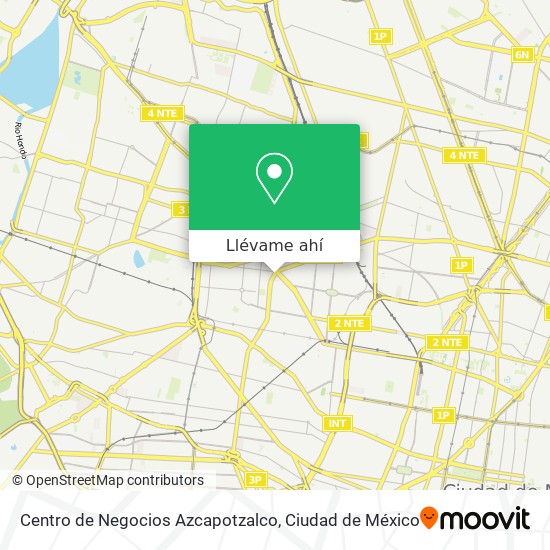 Mapa de Centro de Negocios Azcapotzalco