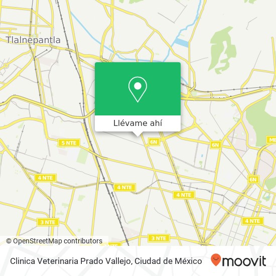 Mapa de Clinica Veterinaria Prado Vallejo