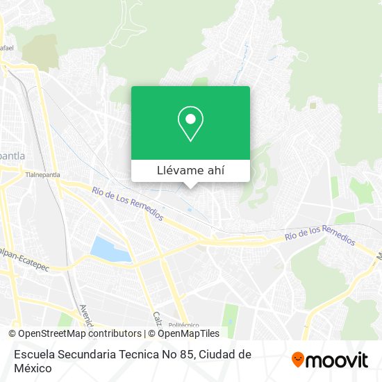 Mapa de Escuela Secundaria Tecnica No 85