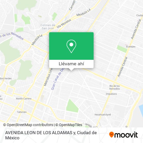 Mapa de AVENIDA LEON DE LOS ALDAMAS y