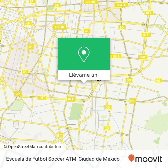 Mapa de Escuela de Futbol Soccer ATM
