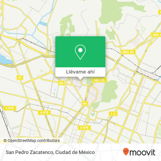 Mapa de San Pedro Zacatenco