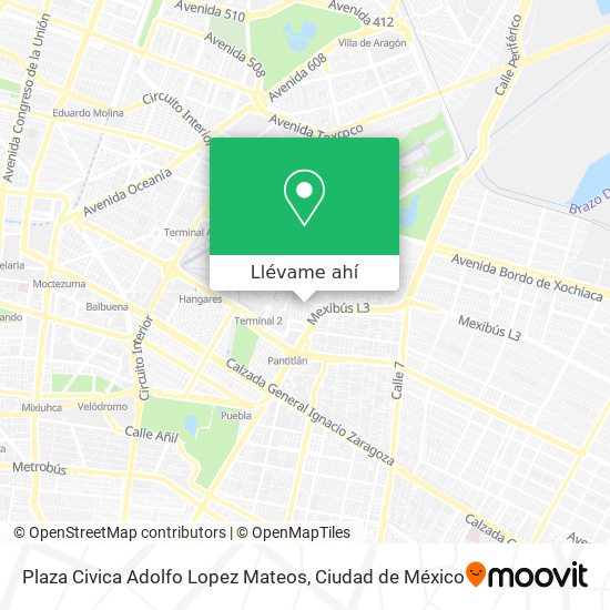 Mapa de Plaza Civica Adolfo Lopez Mateos