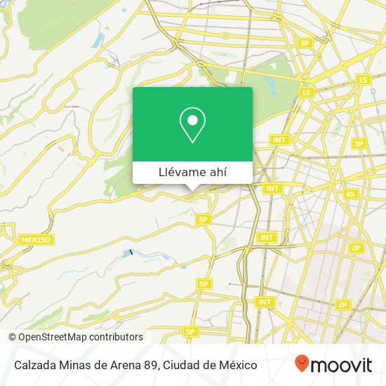 Mapa de Calzada Minas de Arena 89