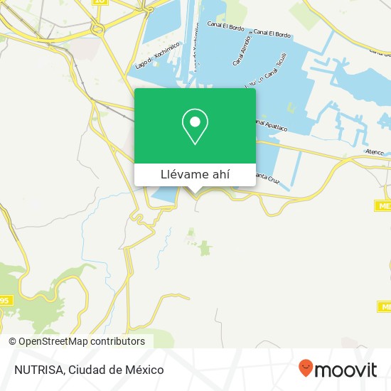Mapa de NUTRISA, Campamento Xaltocan 16090 Xochimilco, Distrito Federal