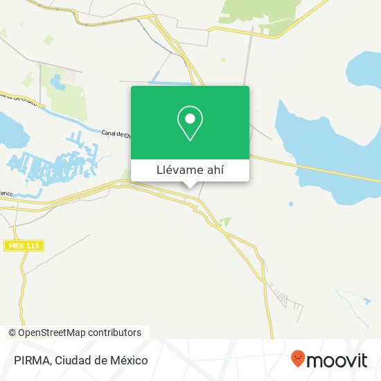 Mapa de PIRMA, Calle José María Morelos San Isidro 16739 Xochimilco, Distrito Federal