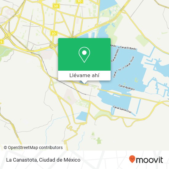 Mapa de La Canastota, Avenida Guadalupe I Ramírez Barrio San Antonio 16000 Xochimilco, Distrito Federal