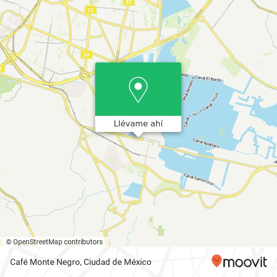 Mapa de Café Monte Negro, Avenida Guadalupe I Ramírez Barrio San Antonio 16000 Xochimilco, Ciudad de México
