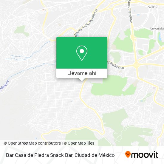 Mapa de Bar Casa de Piedra Snack Bar