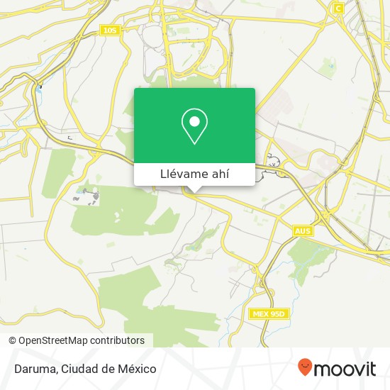 Mapa de Daruma, Avenida San Fernando Peña Pobre 14060 Tlalpan, Distrito Federal