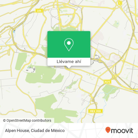 Mapa de Alpen House, Avenida San Fernando Peña Pobre 14060 Tlalpan, Distrito Federal