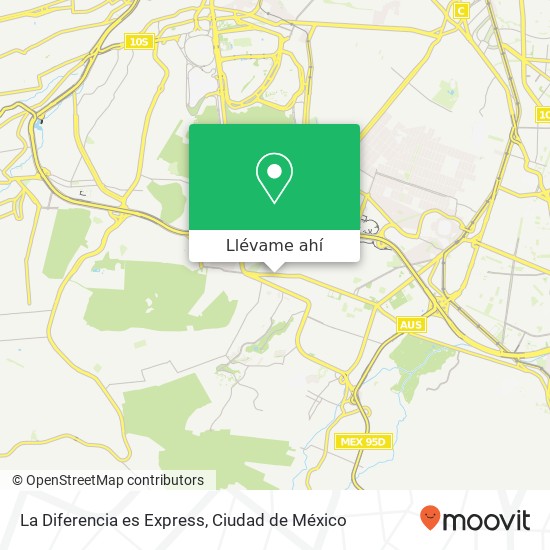 Mapa de La Diferencia es Express, Avenida San Fernando 556 Tlalpan Centro 14000 Tlalpan, Ciudad de México