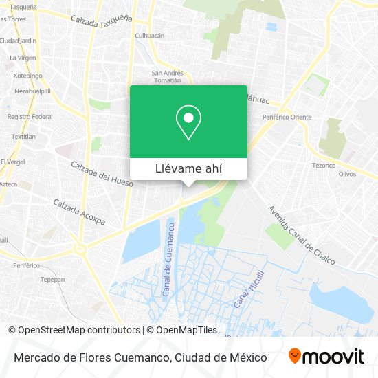 Mapa de Mercado de Flores Cuemanco