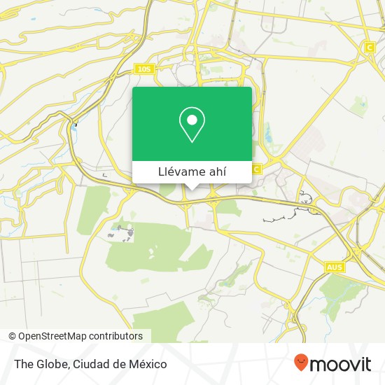 Mapa de The Globe, Ampl Insurgentes Cuicuilco 04530 Coyoacán, Ciudad de México