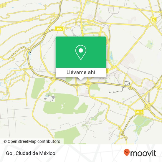 Mapa de Go!, Ampl Insurgentes Cuicuilco 04530 Coyoacán, Ciudad de México
