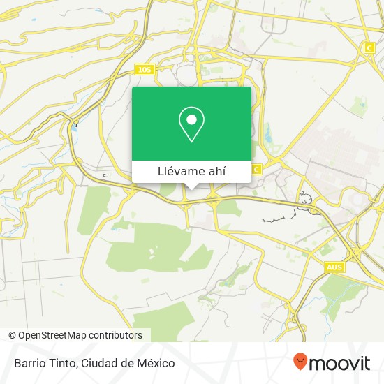 Mapa de Barrio Tinto, Ampl Insurgentes Cuicuilco 04530 Coyoacán, Ciudad de México