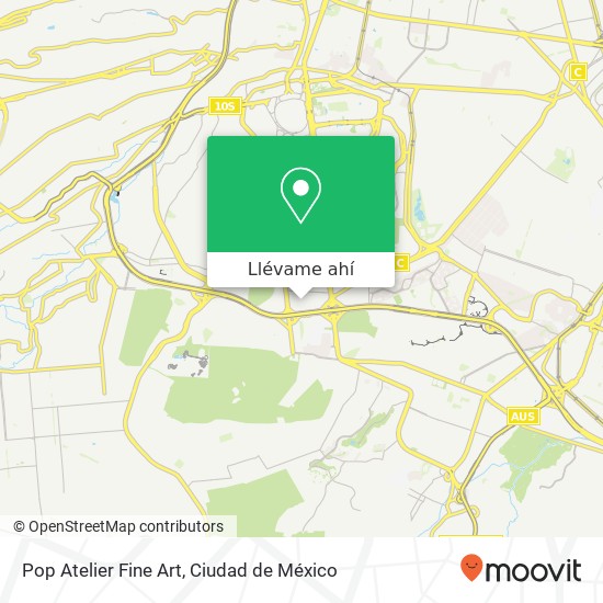 Mapa de Pop Atelier Fine Art, Ampl Insurgentes Cuicuilco 04530 Coyoacán, Ciudad de México