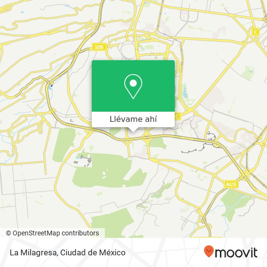 Mapa de La Milagresa, Ampl Insurgentes Cuicuilco 04530 Coyoacán, Ciudad de México