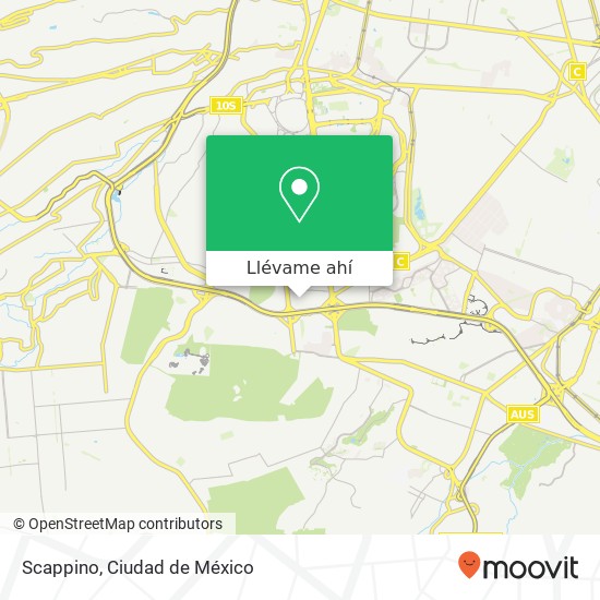 Mapa de Scappino, Ampl Insurgentes Cuicuilco 04530 Coyoacán, Ciudad de México