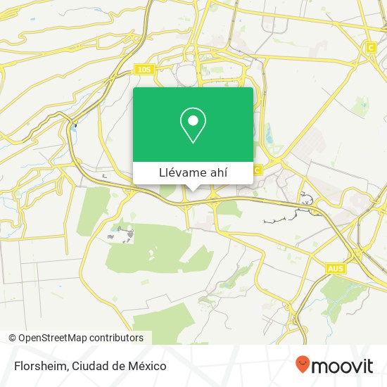 Mapa de Florsheim, Ampl Insurgentes Cuicuilco 04530 Coyoacán, Ciudad de México