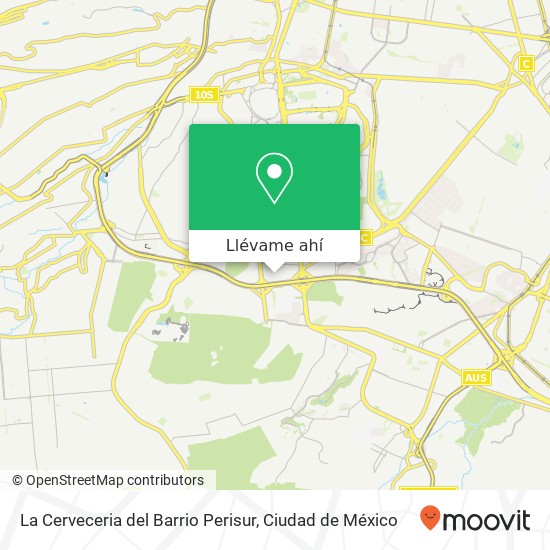 Mapa de La Cerveceria del Barrio Perisur, Ampl Insurgentes Cuicuilco 04530 Coyoacán, Ciudad de México