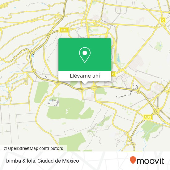 Mapa de bimba & lola, Ampl Insurgentes Cuicuilco 04530 Coyoacán, Ciudad de México