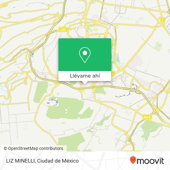 Mapa de LIZ MINELLI, Ampl Insurgentes Cuicuilco 04530 Coyoacán, Ciudad de México