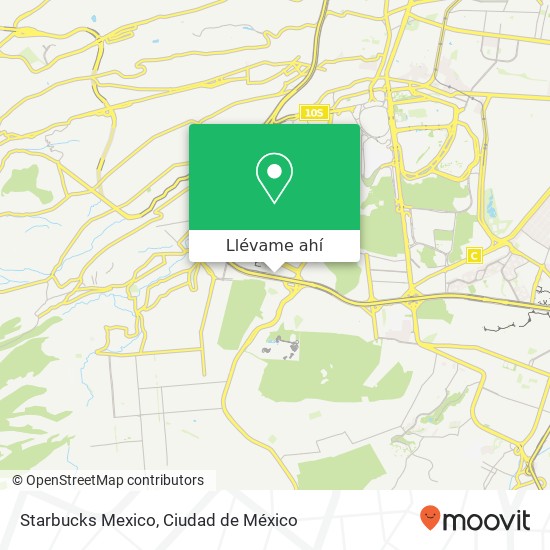 Mapa de Starbucks Mexico, Avenida Periférico Sur 4132 Jardines del Pedregal 01900 Álvaro Obregón, Distrito Federal