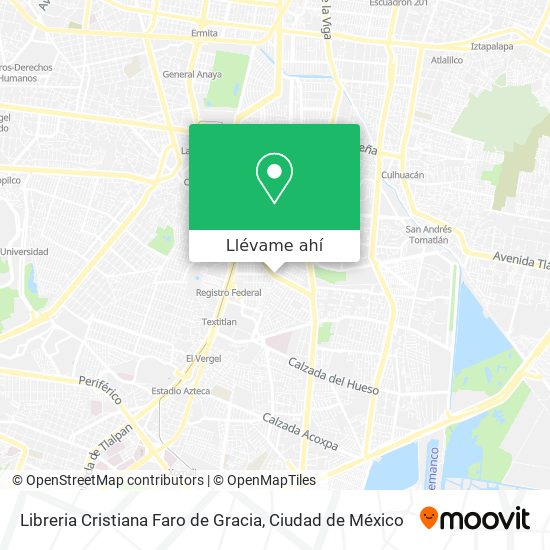 Mapa de Libreria Cristiana Faro de Gracia