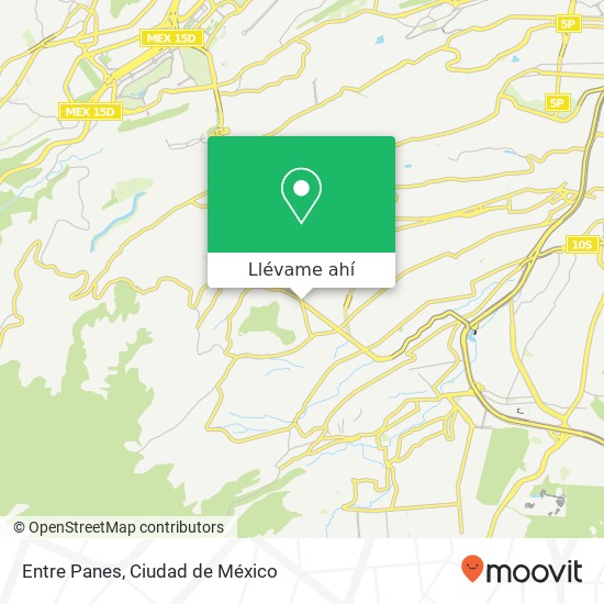 Mapa de Entre Panes, Avenida Corona del Rosal El Tanque 10320 La Magdalena Contreras, Ciudad de México