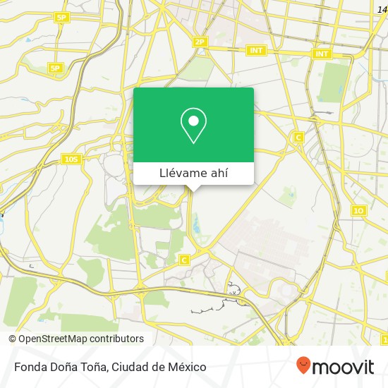 Mapa de Fonda Doña Toña, Séptima Cerrada de Anacahuita Pedregal de Santo Domingo 04369 Coyoacán, Ciudad de México