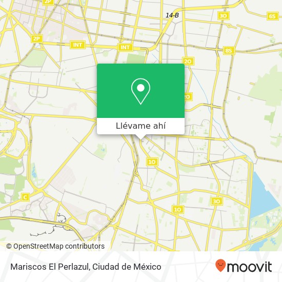 Mapa de Mariscos El Perlazul, Avenida Canal de Miramontes Avante 04460 Coyoacán, Distrito Federal