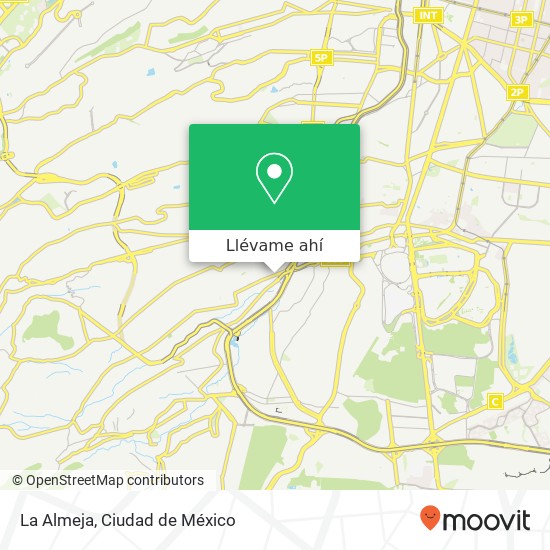 Mapa de La Almeja, Avenida San Jerónimo Pedregal de San Jerónimo 10200 La Magdalena Contreras, Distrito Federal