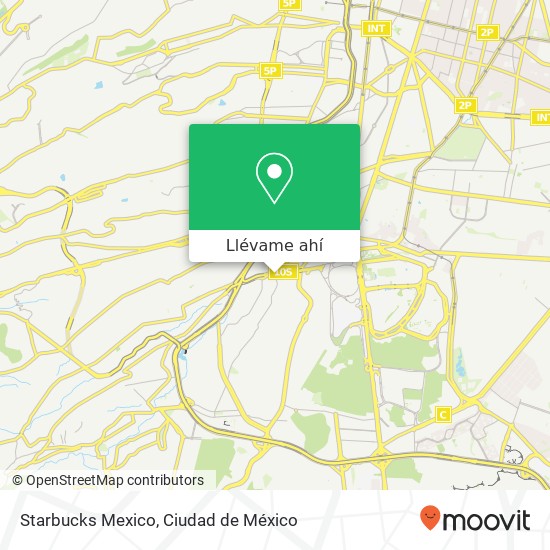 Mapa de Starbucks Mexico, Avenida de las Fuentes 1 Jardines del Pedregal 01900 Álvaro Obregón, Distrito Federal