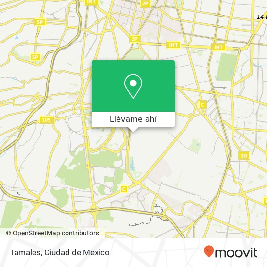 Mapa de Tamales, Anacahuita Pedregal de Santo Domingo 04369 Coyoacán, Distrito Federal