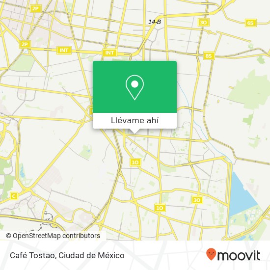 Mapa de Café Tostao, Piedra del Sol 64 Avante 04460 Coyoacán, Ciudad de México
