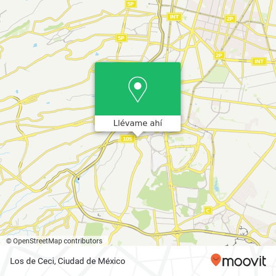 Mapa de Los de Ceci, Avenida Ciudad Universitaria Ciudad Universitaria 04360 Coyoacán, Distrito Federal