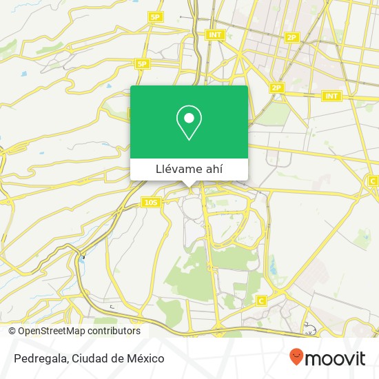 Mapa de Pedregala, Avenida Revolución Ciudad Universitaria 04360 Coyoacán, Ciudad de México