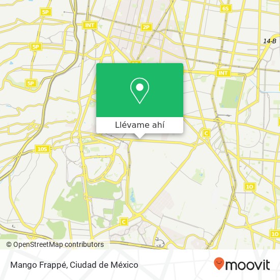 Mapa de Mango Frappé, Eje 10 Sur Fracc Pedregal de San Francisco 04320 Coyoacán, Ciudad de México